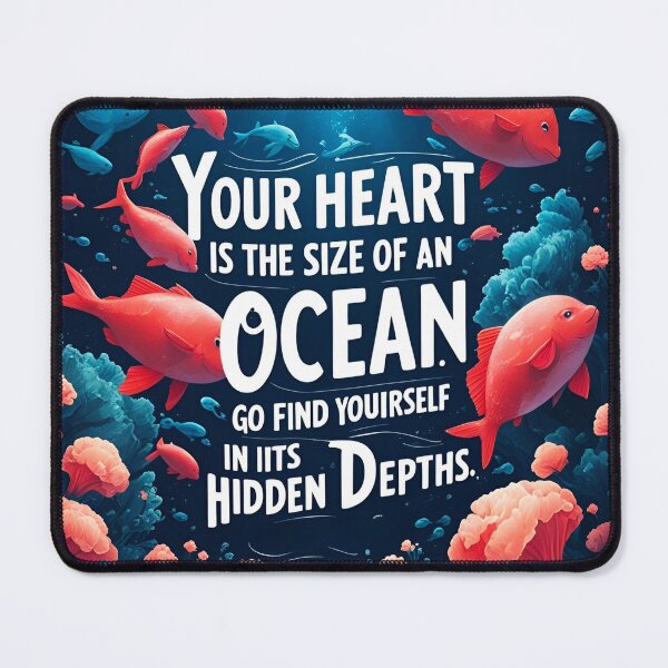 Item preview, Your heart is the size of an ocean. Go find yourself in its hidden depths 59 designed and sold by Tom-Johnson.