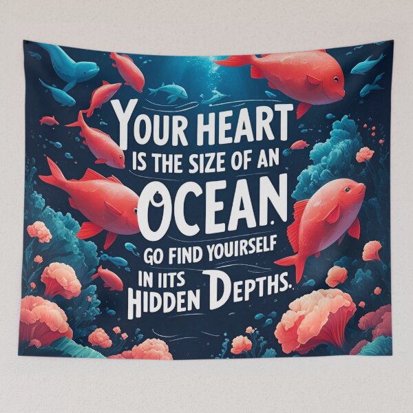 Item preview, Your heart is the size of an ocean. Go find yourself in its hidden depths 59 designed and sold by Tom-Johnson.