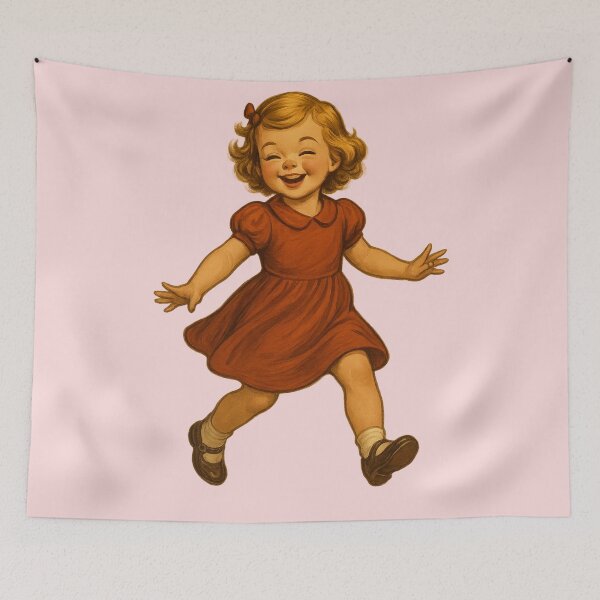 Item preview, A cheerful girl from the 1930s. designed and sold by © Zenscape Studio 2025.