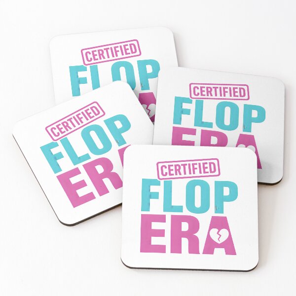 Item preview, Certified Flop Era – Funny Gen Z Meme Saying in Fake Brand Logo Style designed and sold by Cat & Coffee Studio.