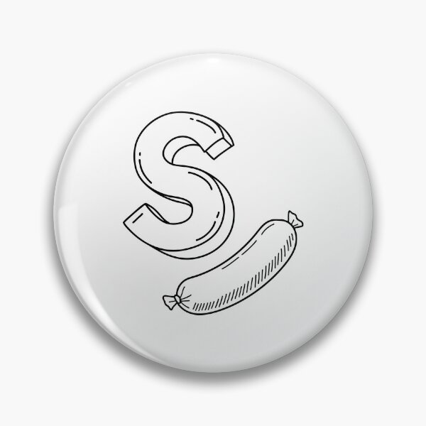 Item preview, An illustration of letter S stand for Sausage designed and sold by rasagamastore.