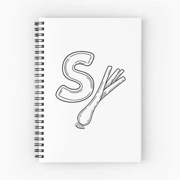 Item preview, An illustration of letter S stand for Scallion designed and sold by rasagamastore.