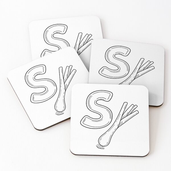 Item preview, An illustration of letter S stand for Scallion designed and sold by rasagamastore.