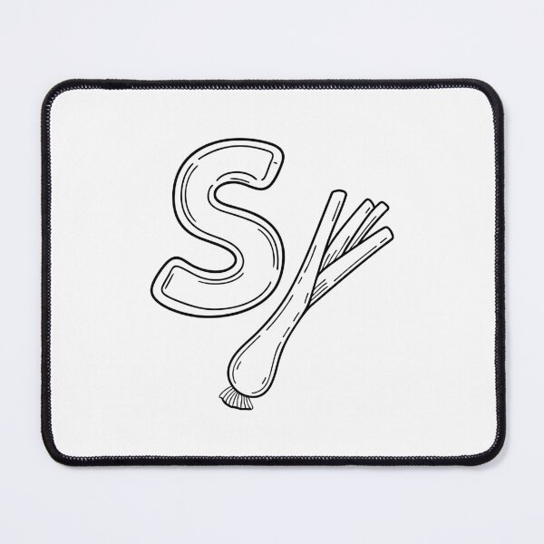 Item preview, An illustration of letter S stand for Scallion designed and sold by rasagamastore.