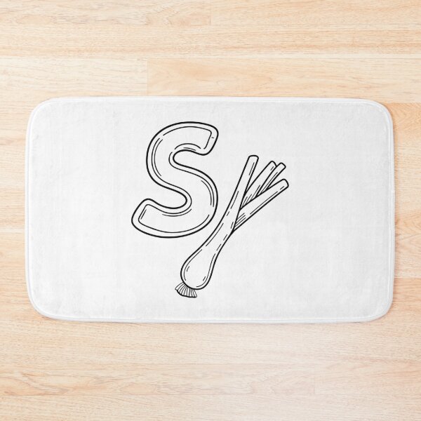 Item preview, An illustration of letter S stand for Scallion designed and sold by rasagamastore.