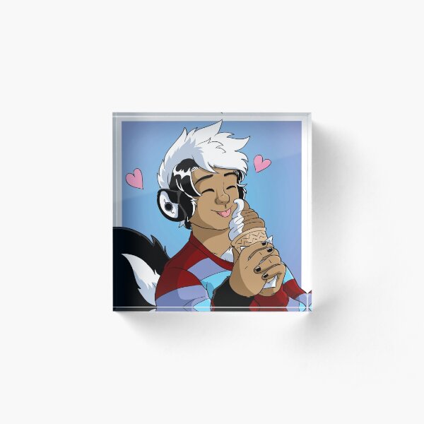Skunk Soft Serve Acrylic Block