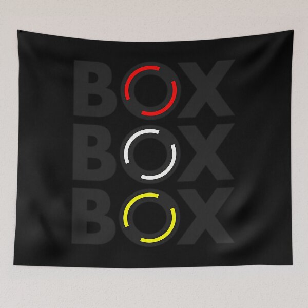 Artikelvorschau, Box Box Box F1 Reifenmischung Linke Brust Design entworfen und verkauft von BryanGriffi.