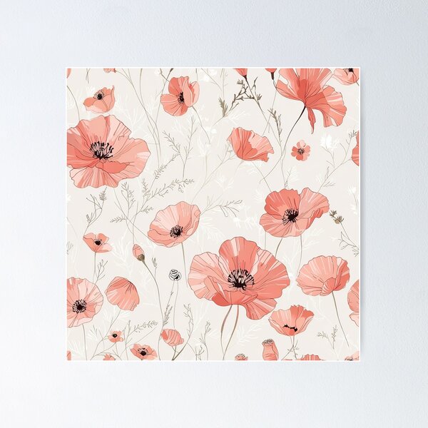 Item preview, Poppies Illustration designed and sold by CoolPixels.