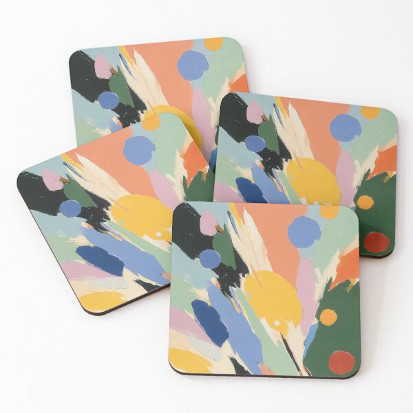 Item preview, Abstract play of colors on canvas designed and sold by ArtHouseNiklas.