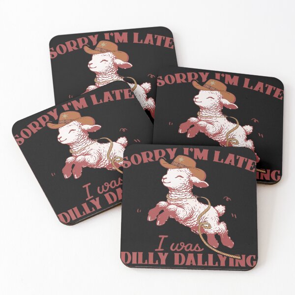 Item preview,  Sorry Im Late I Was Dilly Dallying Cowboy Sheep designed and sold by Amandanaggs.