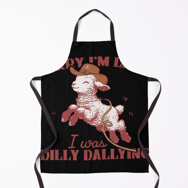 Item preview, Sorry Im Late I Was Dilly Dallying Cowboy Sheep designed and sold by Amandanaggs.