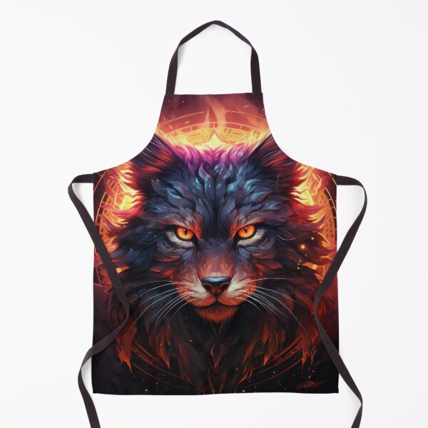 Item preview, Cosmic Fire Wolf With Glowing Eyes and Solar Halo designed and sold by Daagath.