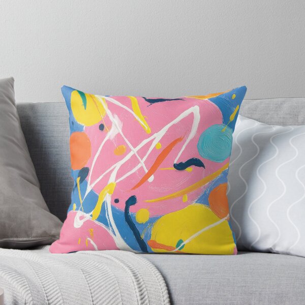 Item preview, Colorful abstract dance and play scene designed and sold by ArtHouseNiklas.