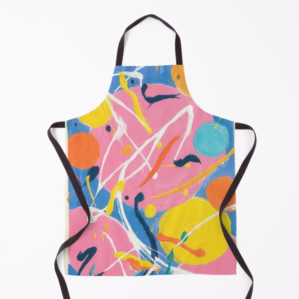 Item preview, Colorful abstract dance and play scene designed and sold by ArtHouseNiklas.