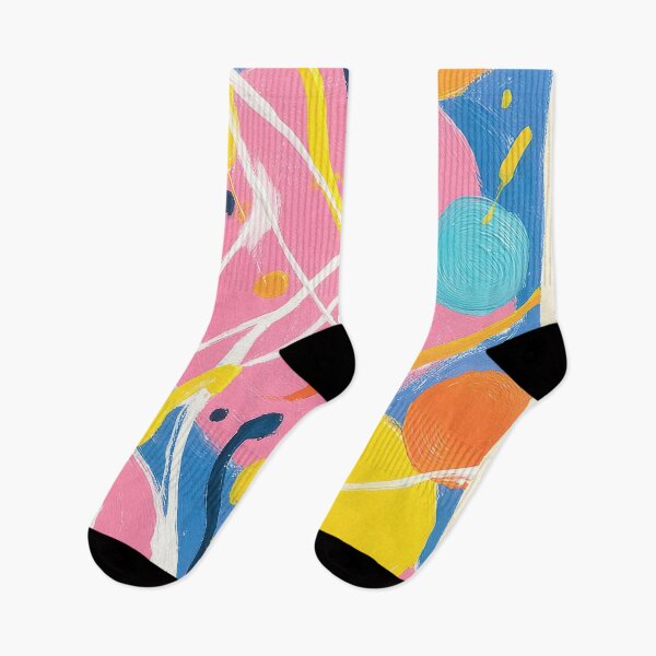 Item preview, Colorful abstract dance and play scene designed and sold by ArtHouseNiklas.