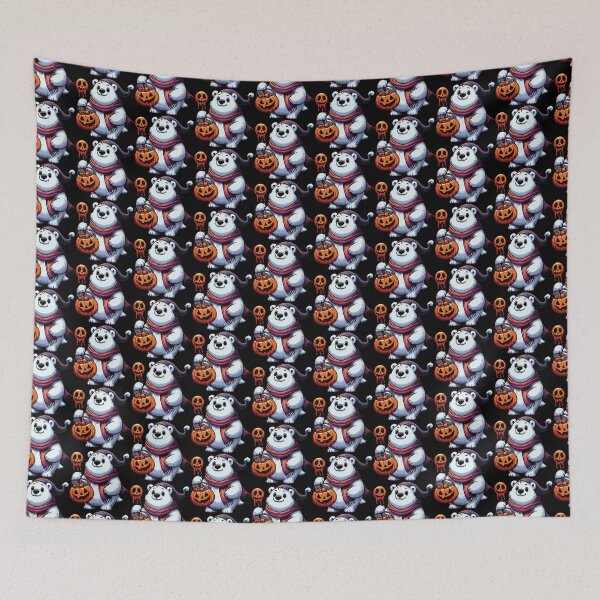 Item preview, Scary Halloween Leopard Ghost Spooky Candy Bag designed and sold by Artistoos.