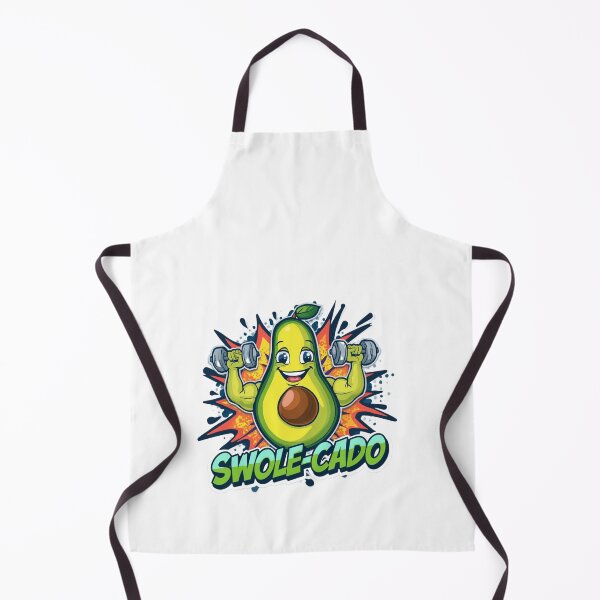 Item preview, Swole-cado – Funny Cartoon Avocado Gym Fitness Graffiti Sticker designed and sold by BoldPrints4.