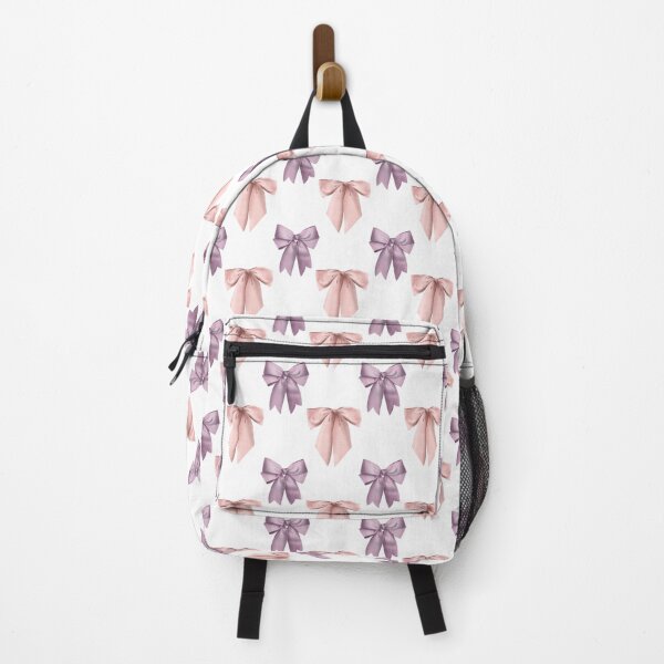 Item preview, Seamless delicate watercolor pattern with pink and purple bows on a white background designed and sold by Grin Katalina Floral Patterns & Cozy Art.