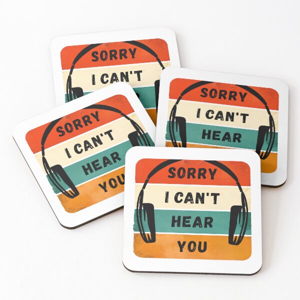 Item preview, Sorry I can’t hear you – Retro Headphones designed and sold by HandicraftArt.