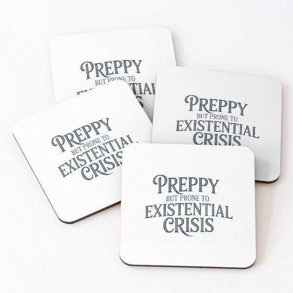 Item preview, Preppy Aesthetic Existential Crisis Funny Quote Design designed and sold by Amanda's Factory.