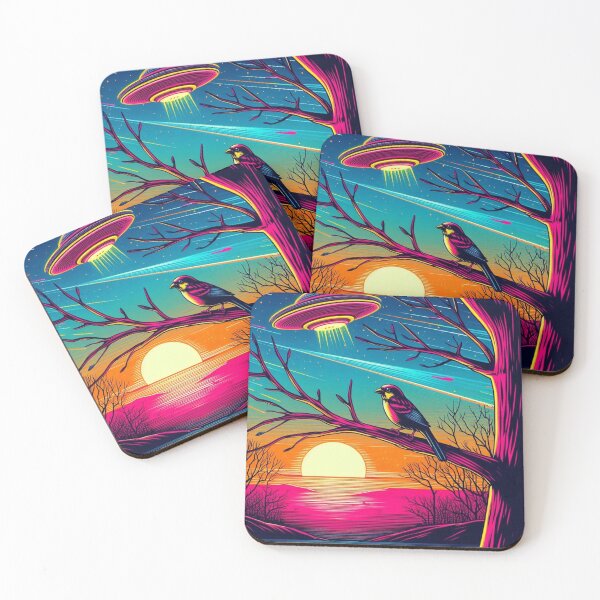 Item preview, Sparrow and ufo  designed and sold by Dogandesighn.