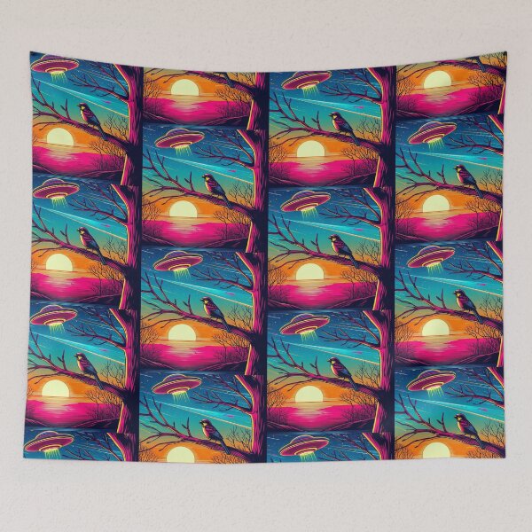 Item preview, Sparrow and ufo  designed and sold by Dogandesighn.