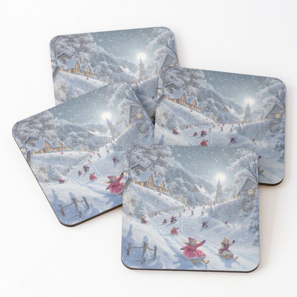 Item preview, Victorian Children Sledging at Christmas designed and sold by acceleratorhams.