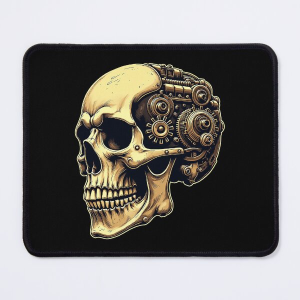 Item preview, Steampunk Skull Design - Skull with Gears & Retro Industrial Look | Gothic & Rock Fashion designed and sold by Hans-Design.