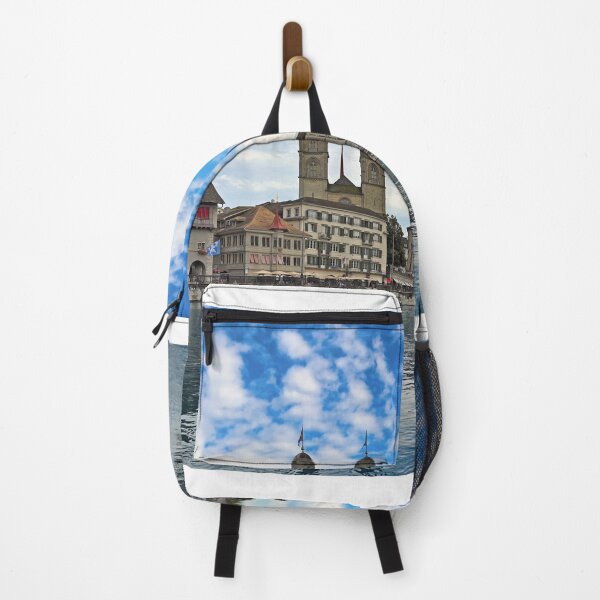 Item preview, Grossmunster cathedral in Zurich, Limmat river riverbank, Switzerland designed and sold by goceris.