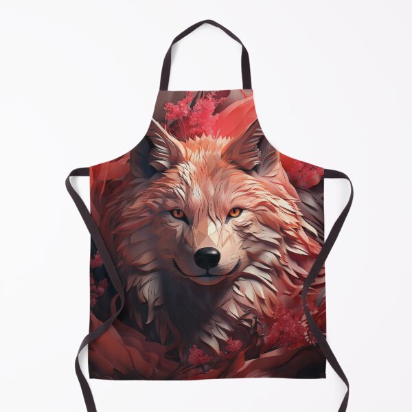 Item preview, Crimson Bloom Wolf With Gentle Eyes and Petal Surround designed and sold by Daagath.