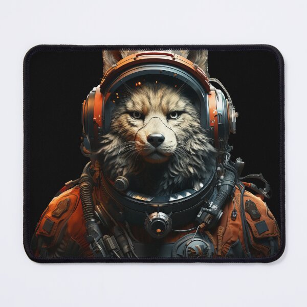 Item preview, Galactic Space Wolf in Futuristic Astronaut Suit designed and sold by Daagath.