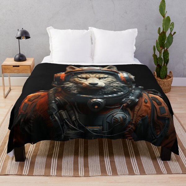 Item preview, Galactic Space Wolf in Futuristic Astronaut Suit designed and sold by Daagath.