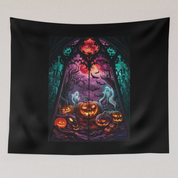 Item preview, Dark Halloween Stained Glass designed and sold by McVrax.