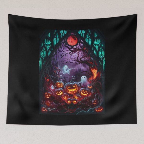 Item preview, Dark Halloween Stained Glass designed and sold by McVrax.