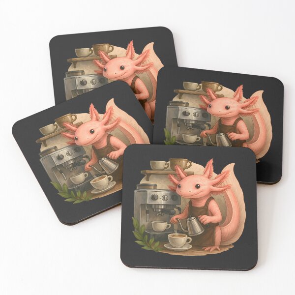 Item preview, Realistic Axolotl Barista. designed and sold by Raubee.