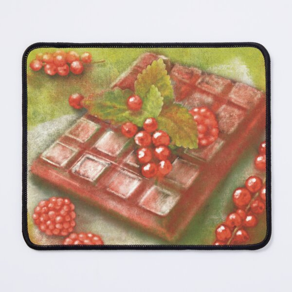 Item preview, Chocolate and red fruit tablet, redcurrants and raspberries designed and sold by Hélène Carmona.