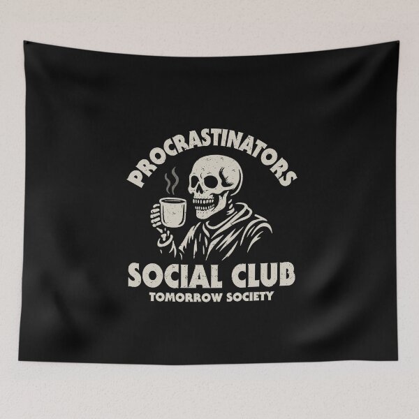 Aperçu de l'œuvre Club social des procrastinateurs créée et vendue par NinoMelon.