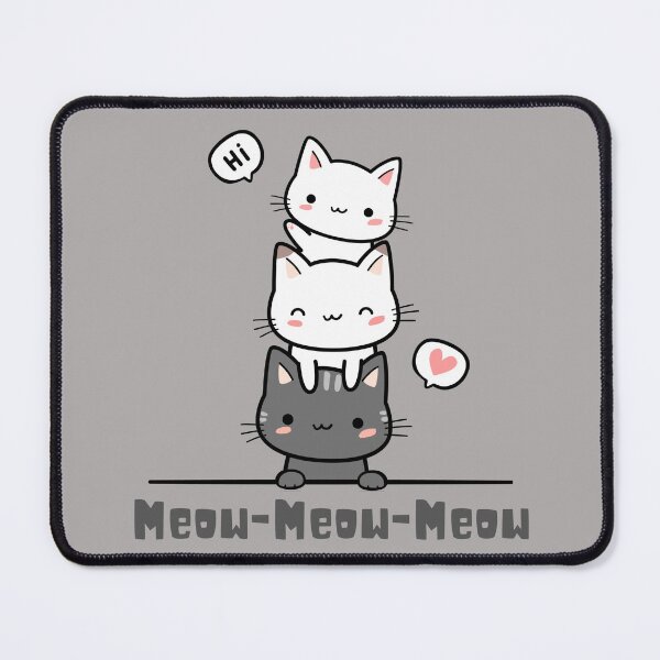 Item preview, Cute Kawaii Cat Stack – Meow Meow Sticker designed and sold by Moon's Arts.