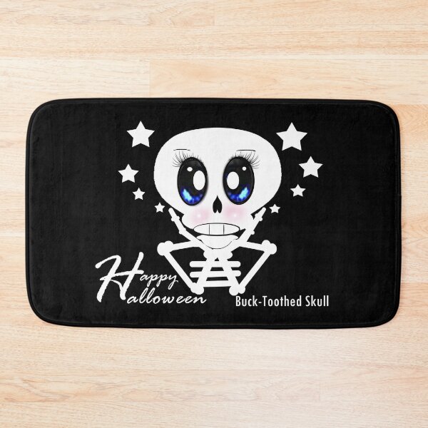 Item preview, Buck-Toothed Skull - Happy Halloween  designed and sold by Shirley cute art .