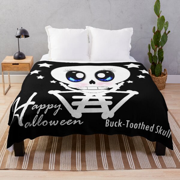 Item preview, Buck-Toothed Skull - Happy Halloween  designed and sold by Shirley cute art .