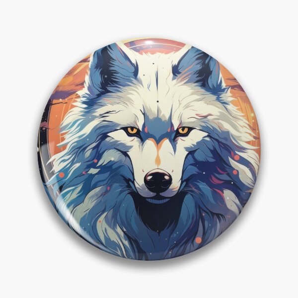 Item preview, Celestial Space Wolf With Cosmic Glow and Planetary Aura designed and sold by Daagath.