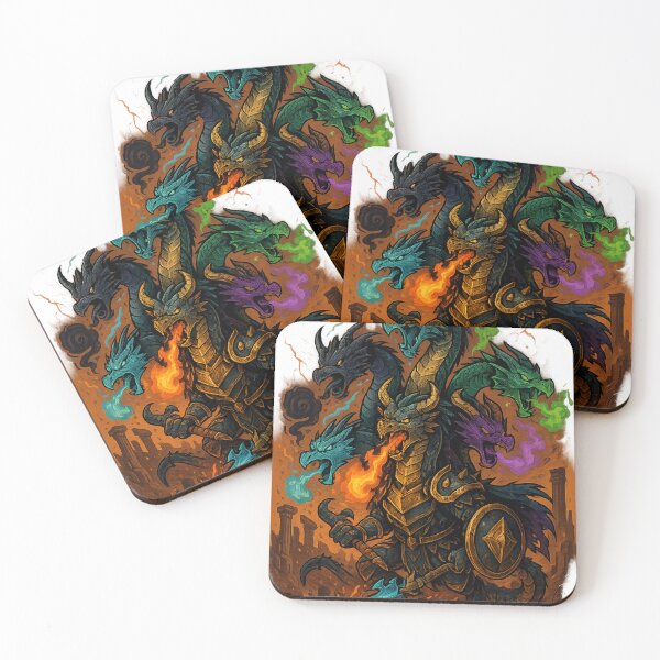 Item preview, Hydra Warlord – Epic Multi-Headed Dragon of Destruction designed and sold by AbdullRehmana.