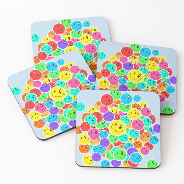 Item preview, Colorful Smiley Face Pattern – Retro Happy Vibes Design designed and sold by Vextura.