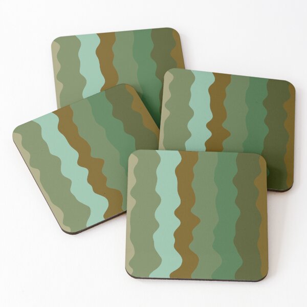 Item preview, Dark Green Curved Wallpaper designed and sold by WanchaleeStudio.