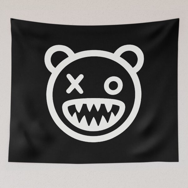 Item preview, Creepy White Bear Face | Minimalist Scary Cartoon Design designed and sold by Dokak Shop.