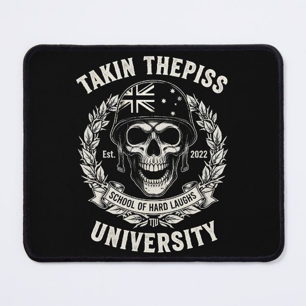 Item preview, TAKIN THEPISS UNIVERSITY "SCHOOL OF HARD LAUGHS" designed and sold by Takin-Thepiss.