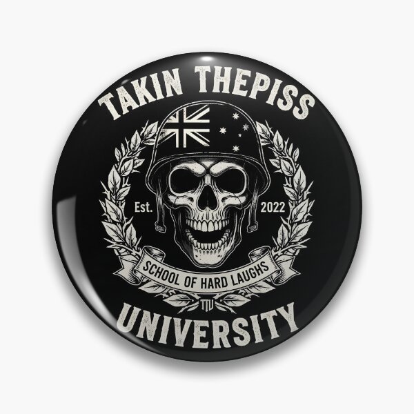Item preview, TAKIN THEPISS UNIVERSITY "SCHOOL OF HARD LAUGHS" designed and sold by Takin-Thepiss.