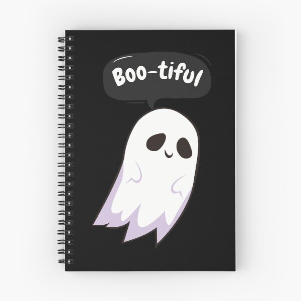 Item preview, Cute Ghost Saying "Boo-tiful" | Funny Halloween Kawaii Design designed and sold by Dokak Shop.