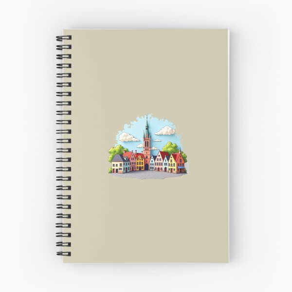Item preview, Colorful Markt Square and Belfry of Bruges 3D Sketch,  designed and sold by PaintMeWorld.