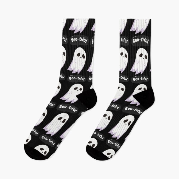 Item preview, Cute Ghost Saying "Boo-tiful" | Funny Halloween Kawaii Design designed and sold by Dokak Shop.